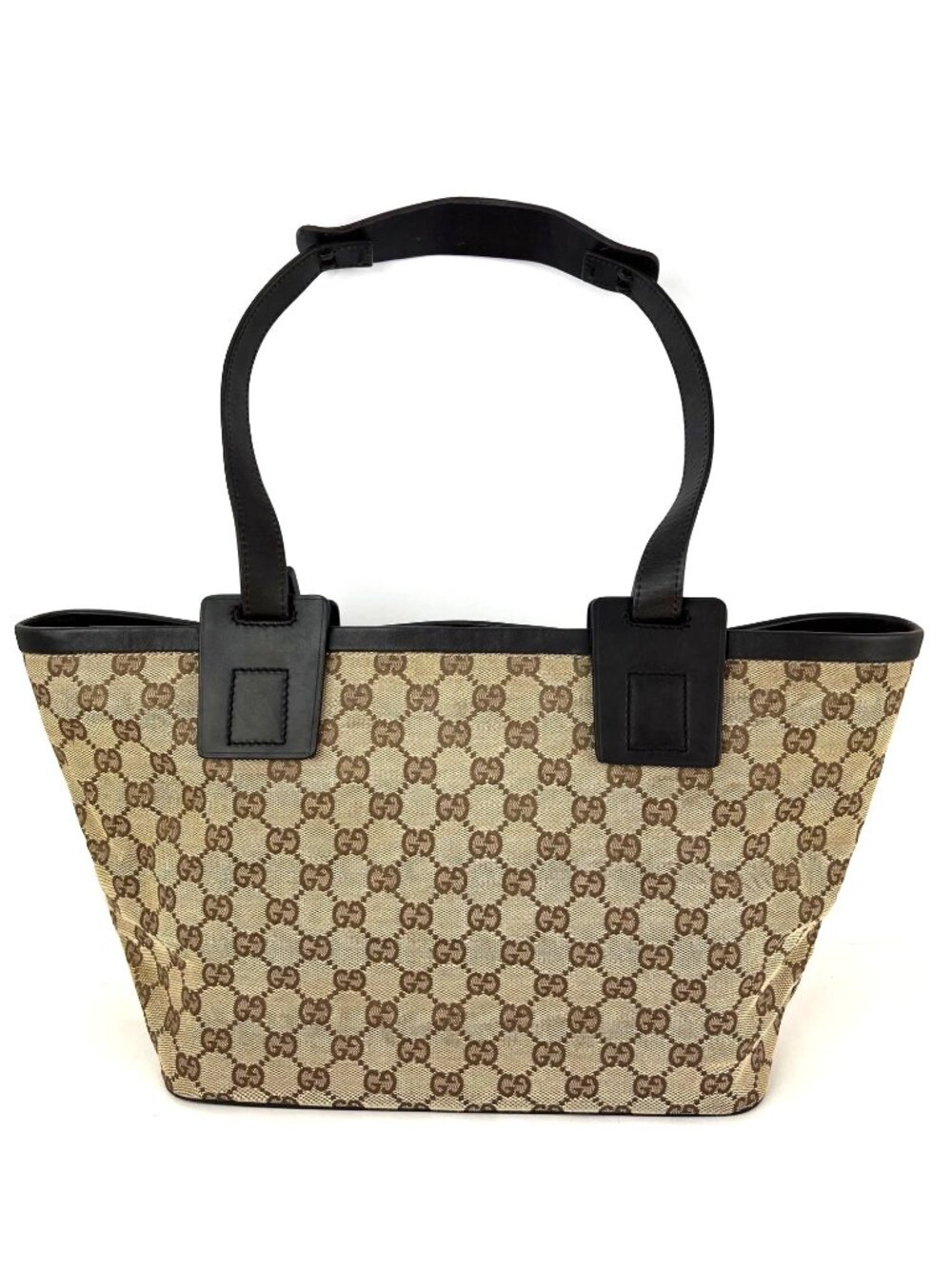 Gucci GG Canvas Dark Brown Tote